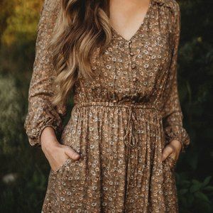 Calivta | Dresses | S New Boho Midi Festival Dress Vintage Print Style  Small Womens Peasant Cottage | Poshmark